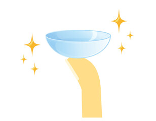 コンタクトレンズ　ベクターイラスト