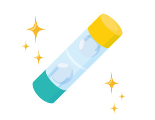 コンタクトレンズの保存容器　ベクターイラスト