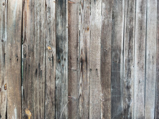 Wood background texture, gray and brown old wooden wall.