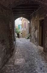 Fototapeta na wymiar Viste del Borgo di San Vito Romano