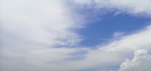 sky and clouds blue sky with white clouds, bush​ tree​ nature​ background​ appropriate idea for​ copy space​ write​ text​ messages