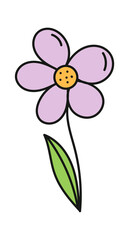 Spring Flower Icon. Nature Floral Element. Vector illustration