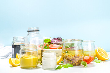Variety of sauces and salad dressings