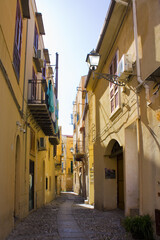 Fototapeta na wymiar Architecture of Old Town in Monreale, Sicily, Italy 