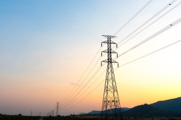 high voltage electric pole