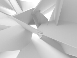 White Modern Background. Abstract Building Concept