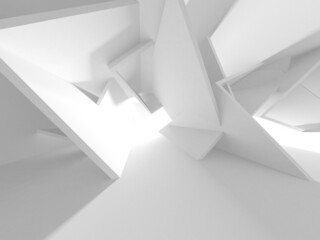 White Modern Background. Abstract Building Concept