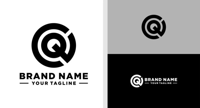 CQ LOGO MONOGRAM CIRCLE EDITABLE