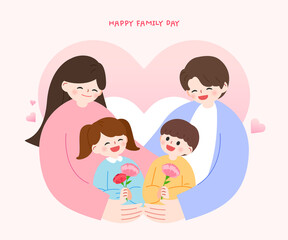 Family Month Family Illustration Collection 