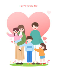 Family Month Family Illustration Collection
