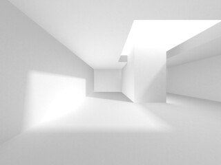 Abstract White Architecture Design Concept