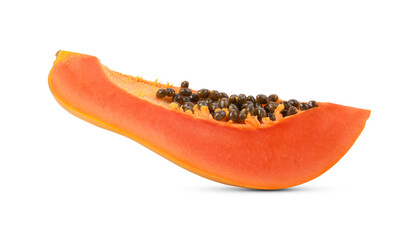 Papaya isolated on white background