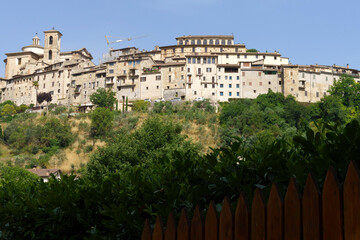 View of Contigliano, historic town in Rieti province