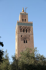 Fototapeta na wymiar Kutubiyya Mosque in Marrakesh, Morocco