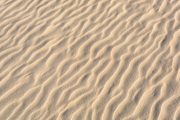 Pattern of the sand on the beach