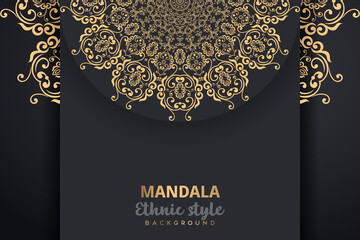 Vintage vector luxury ornamental Mandala Elegant, classic elements Can be background wallpaper for invitation card wedding card Design