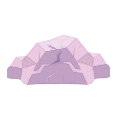 lilac rocks stones