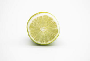 Lemon slice design isolated on white background, front view