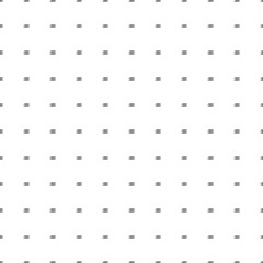 Square seamless background pattern from geometric shapes. The pattern is evenly filled with small black zodiac aquarius symbols. Vector illustration on white background