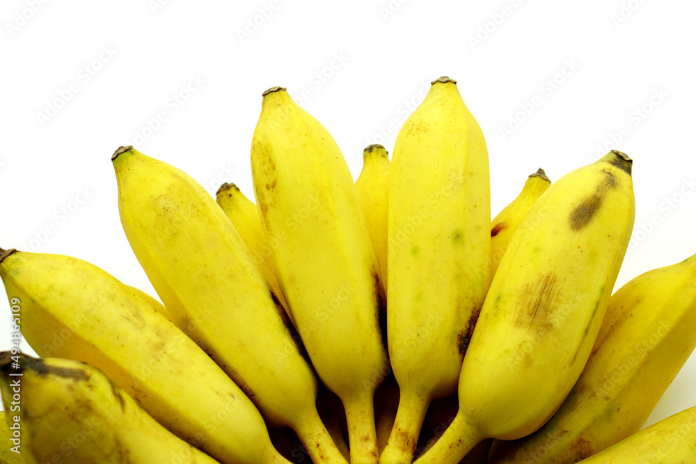 Sticker ripe banana  isolated on the white background - Stickers