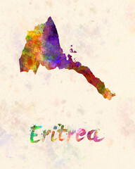 Eritrea in watercolor