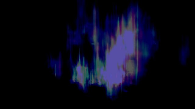 Aurora with posterize effect animation background background