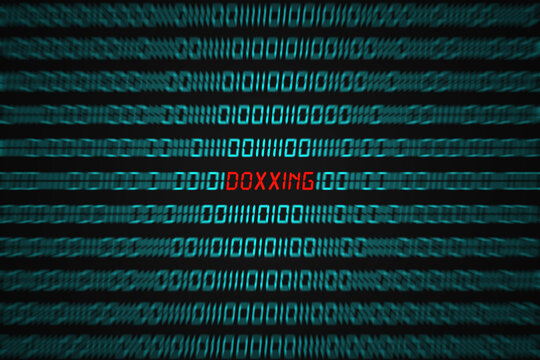 Doxxing popping out from a binary code sequence