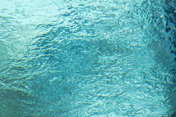 Surface of a swimming pool taken underwater