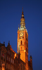Fototapeta na wymiar Townhouse at Dluga street in Gdansk. Poland