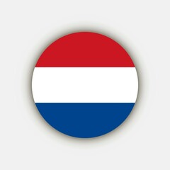 Country Caribbean Netherlands. Caribbean Netherlands flag. Vector illustration.