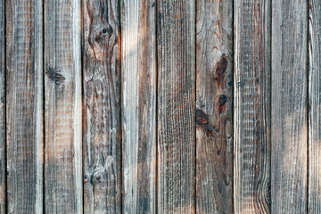 Old natural wooden boards. Old wooden lining cladding.  Texture of old wooden boards.