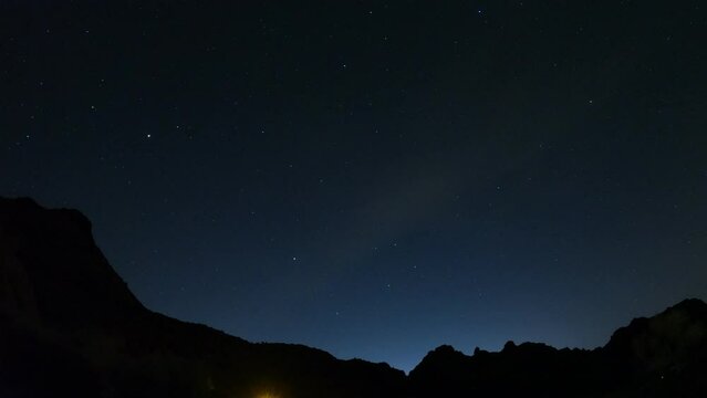 Night-lapse of the stars in Southern Utah