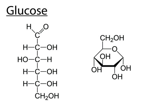 Chemical formula of Glucose (sugar)