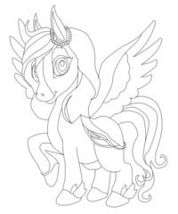 Unicorns vector. Coloring book page unicorn.
Children background.
Coloring page unicorn.
Magic pony cartoon. Sketch animals.
Animals coloring page.
Animals vector.
Cute unicorn with flowers.