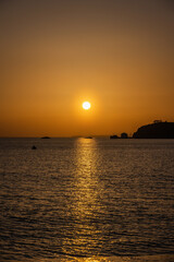 Obraz premium 片男波海浜 - 片男波海水浴場 - 夕景