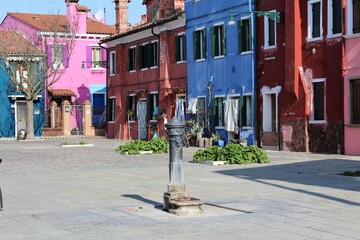 Burano isola di venezia tipico campiello