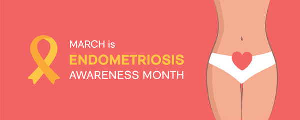 National Endometriosis Awareness Month march info graphic