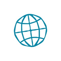 Hand drawn World wide web concept icon