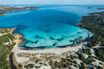 Fototapeta na wymiar Sardegna, Spiaggia Grande Pevero in Costa Smeralda