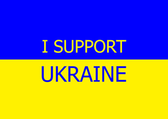 Ukrainian flag support peace in the country