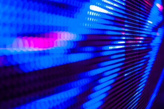 CloseUp LED blurred screen. LED soft focus background. abstract background ideal for design. - Powered by Adobe