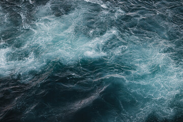 Closeup shot of sea waves