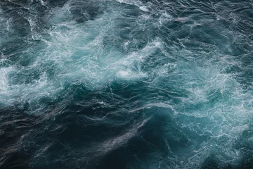 Keuken spatwand met foto Closeup shot of sea waves © Anna-maria Siggelkow/Wirestock Creators