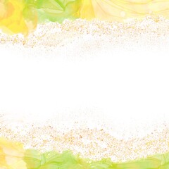 yellow watercolor background,