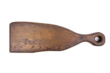 Wooden cutting board isolated on white