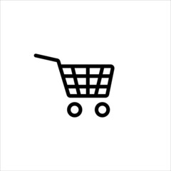grocery cart icon vector illustration symbol