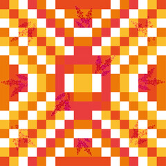 Geometrical design and flowers 4, by Romina Clemente Atteret