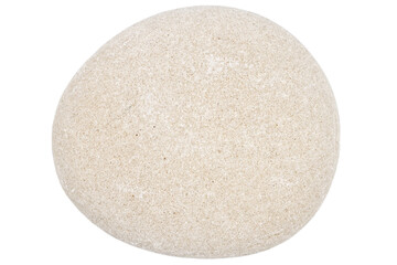 Top view of single gray pebble