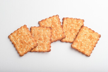 Sesame cracker, cracker, cookie cracker on different backgrounds