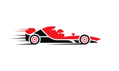 Fotobehang Formula 1 car. Vector illustration. © Vector Ace